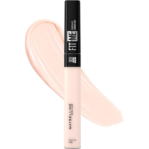 Maybelline Fit Me Liquid Concealer Makeup, Natural Coverage, Lightweight, Conceals, Covers Oil-Free, Cool Ivory (Packaging May Vary)