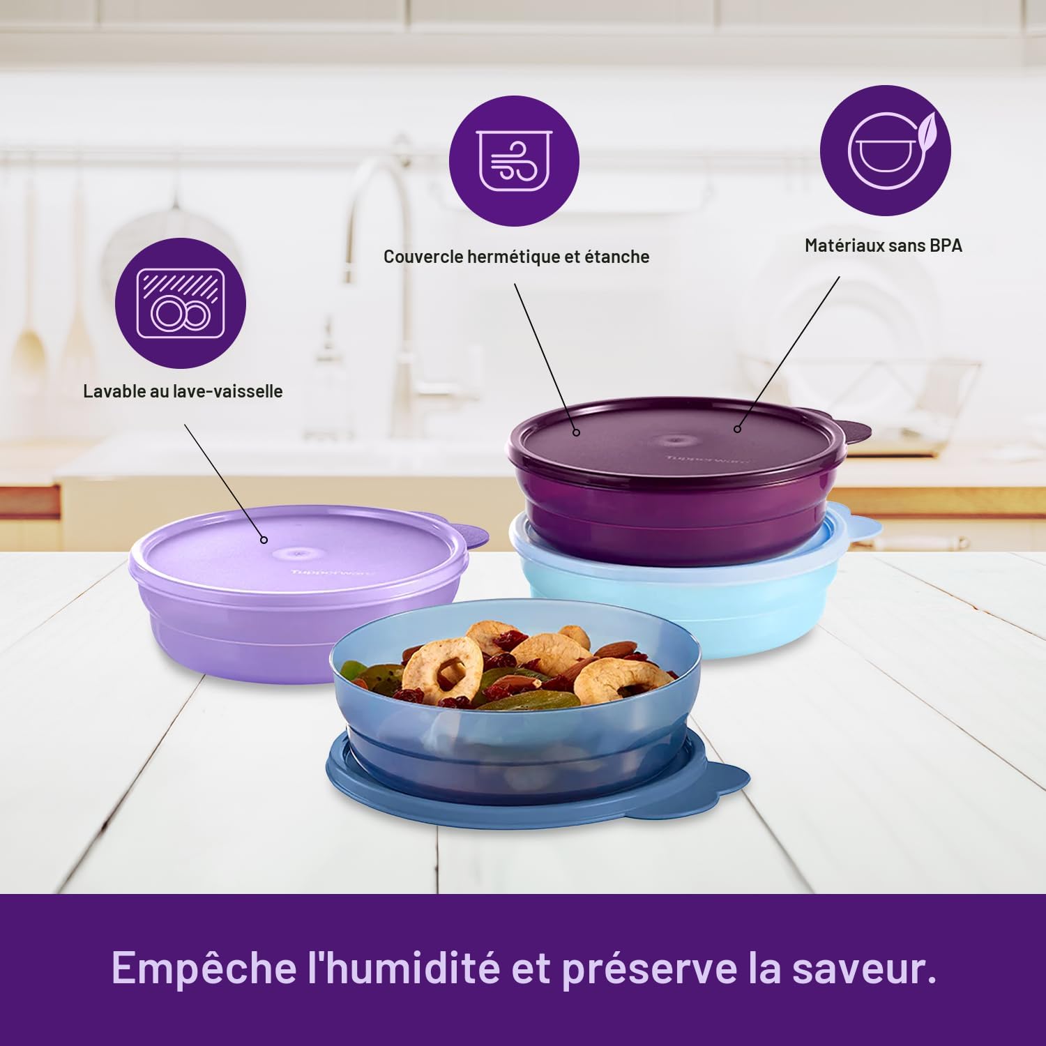 Lot De 6 Bols De Service En Plastique Réutilisables Et Incassables Pour Bonbons Collations Plats Daccompagnement Pates Et Salades 86193125