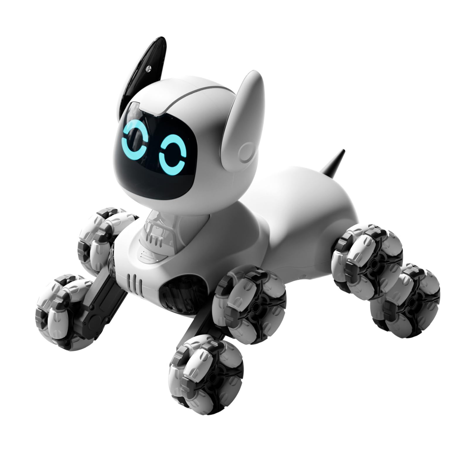 EUUEKathy Remote Control Robot Dog with Gesture & Touch Control – 8-Wheel Omni-Directional Drift & 360° Spin, 2.4GHz RC, LED Lights, Music, Auto-Demo for Hobbyists & Tech Enthusiasts (Age 14+)