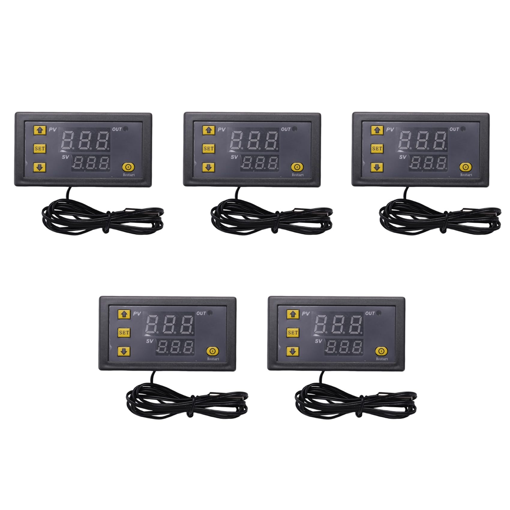 Jnchdghwa 5X W3230 Probe Line 20A Digital Temperature Control LED Display Thermostat Heat/Cooling Control Instrument,AC110-220V
