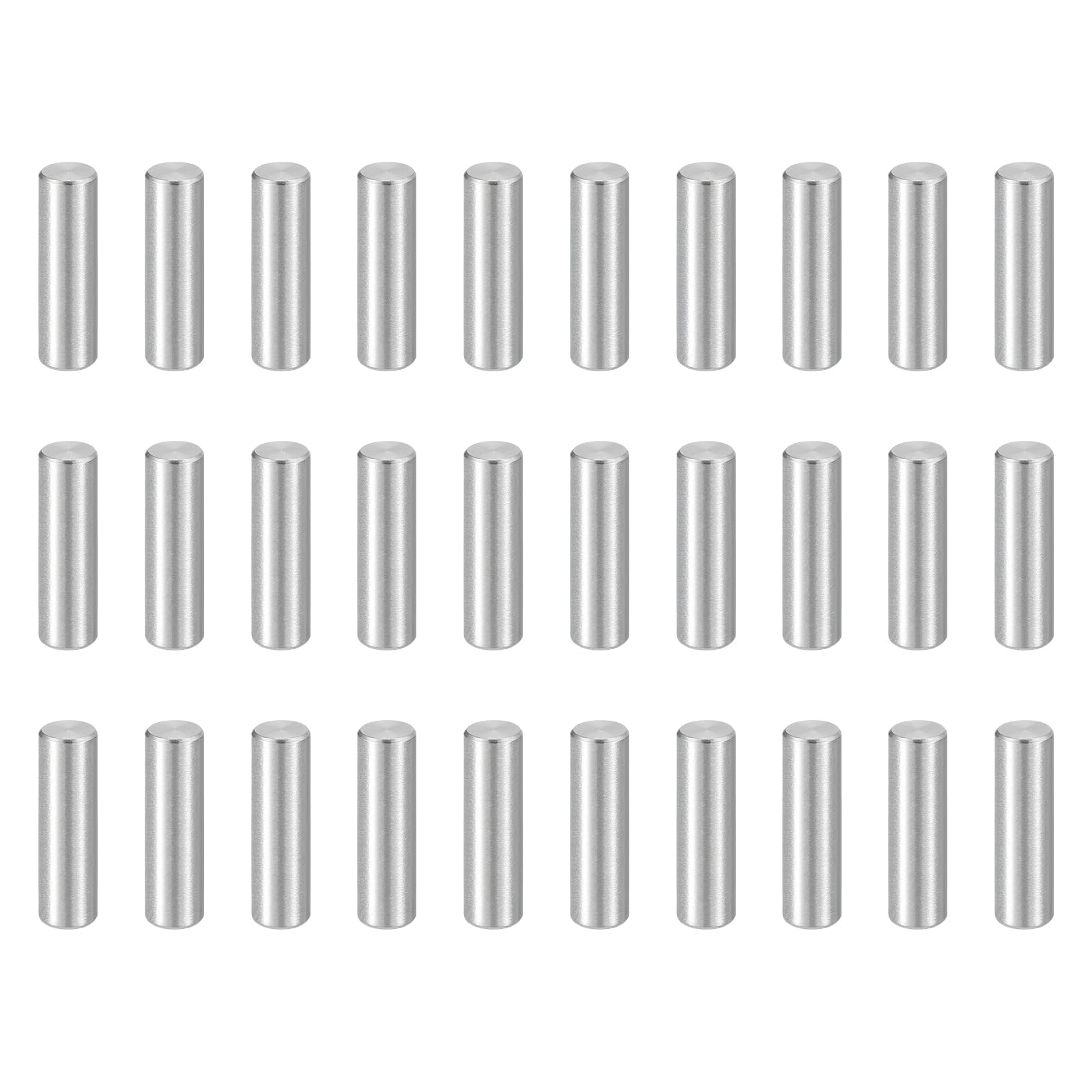 sourcing map 55pcs Dowel Pins, M3.5 x 14mm 304 Stainless Steel Cylindrical Shelf Support Peg Pin Rod Fasten Elements for Metal Devices Wood Furniture DIY Installation, Silver โ image 1