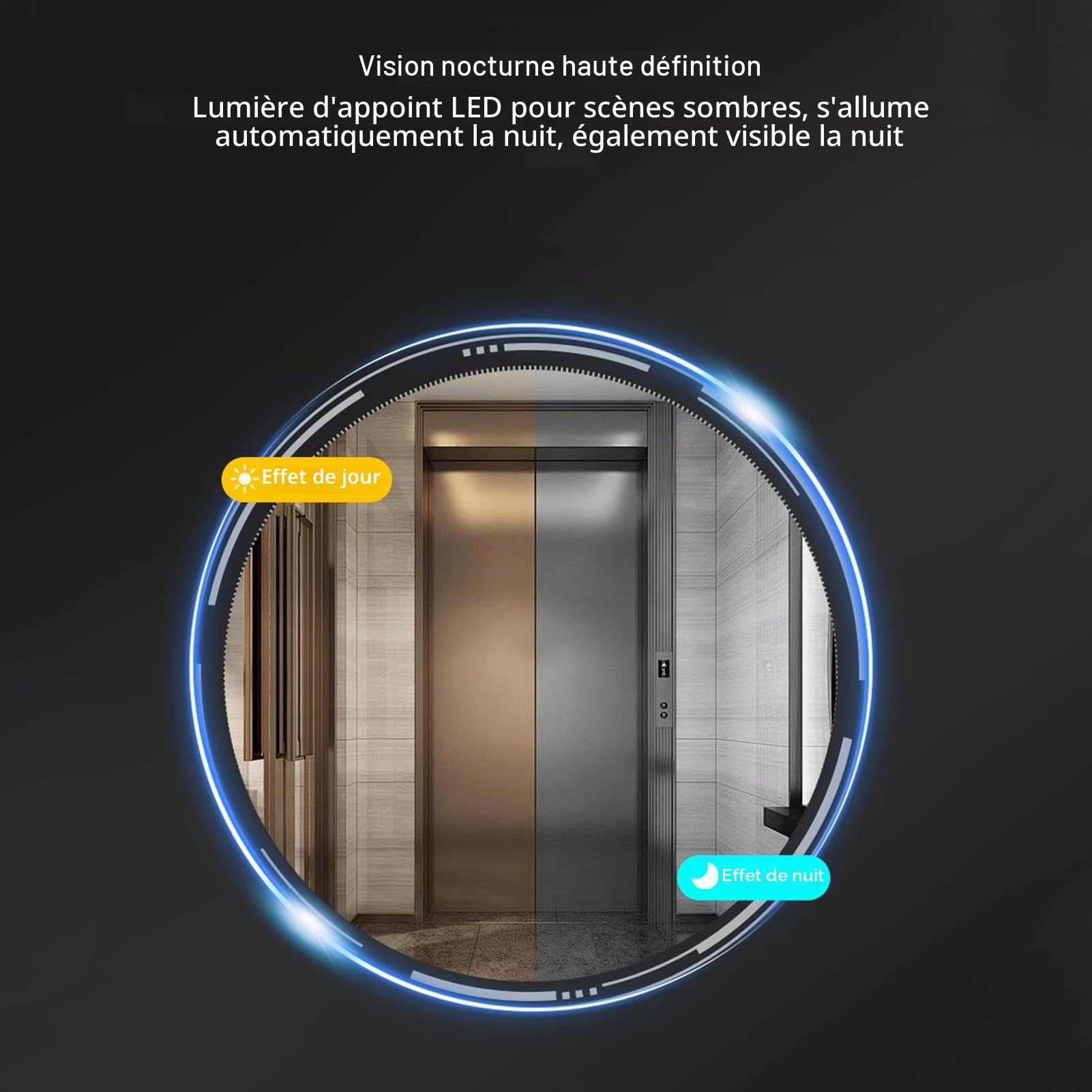 Annadue Visiophone sans Fil WiFi, Caméra de Sonnette 1080P avec Moniteur, Système D'interphone Vidéo avec Sonnette Vidéo à Vision Nocturne pour la Surveillance à Domicile