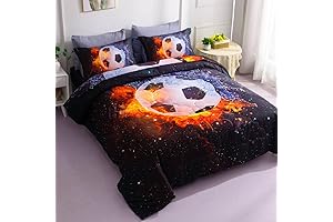 Wajade Full Size 3D Galaxy Soccer Comforter