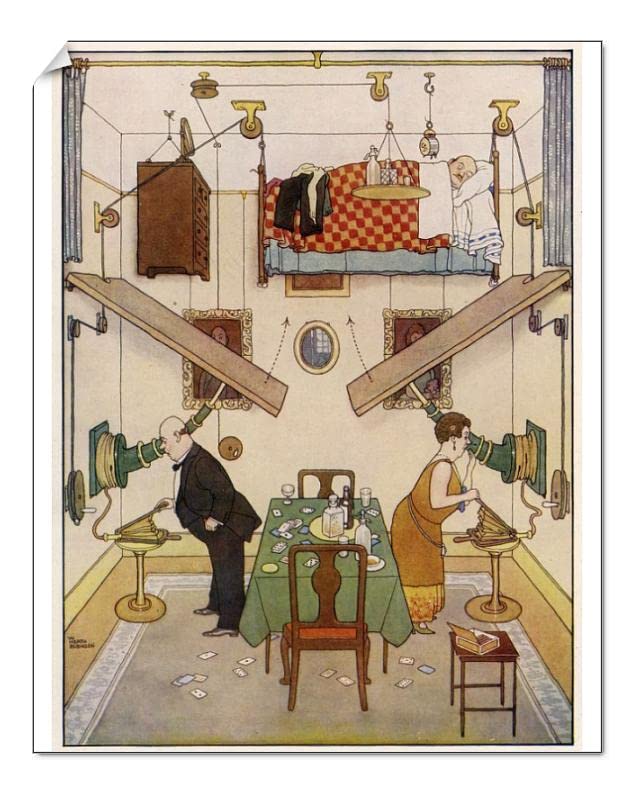 Media StorehouseW. Heath Robinson's An Ideal Home No. V: The Spare Room Print - Print 10"x8" (25x20cm) (4404141)