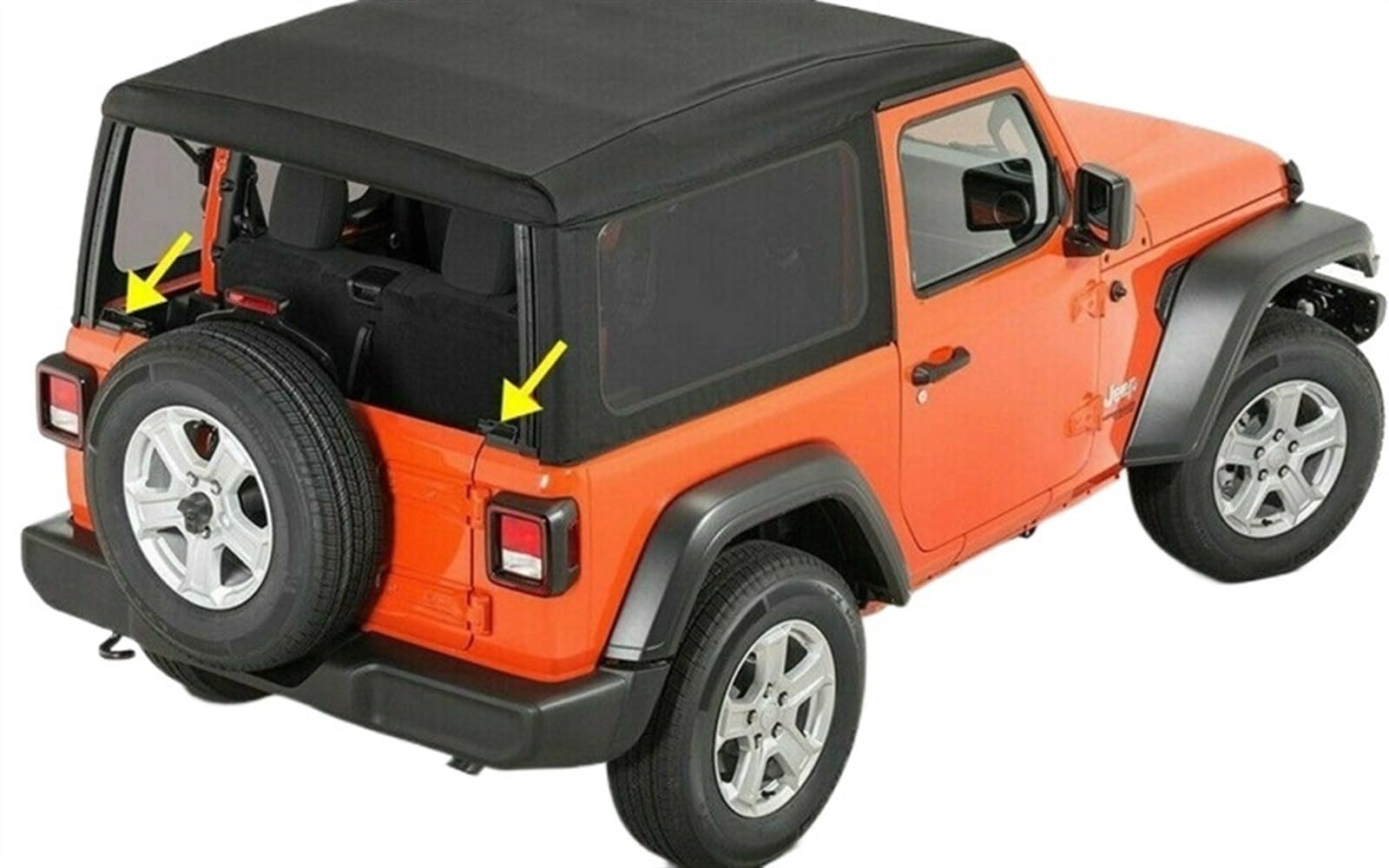 Clip Lunotto Posteriore Per Jeep Wrangler JK 2007-2018 - GOPEO 2 Pezzi