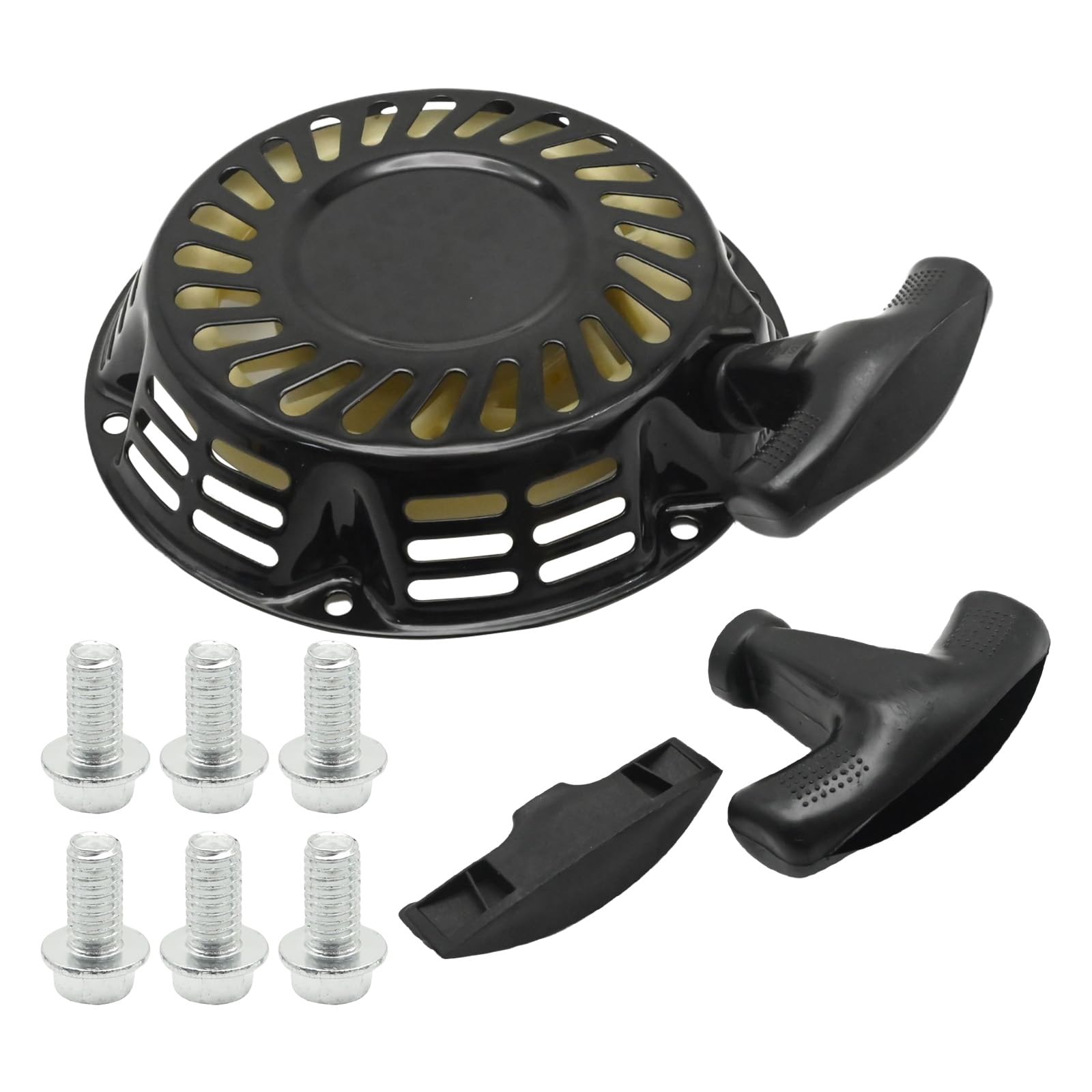 JUUDDENPARTS Pull Start Recoil Starter, Aluminum Alloy Recoil Pull Start Starte