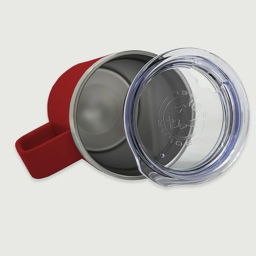 Miniatura 2 de LaserGram Taza de café aislada al vacío de 15 onzas, bandera de Puerto Rico, grabado personalizado incluido (granate)