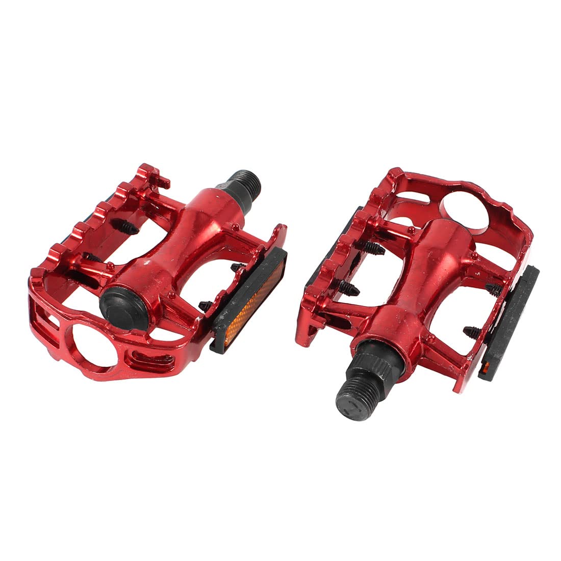 RuilogodMountain Road Bicycle Bike Black Red Antislip Platform Wellgo Pair