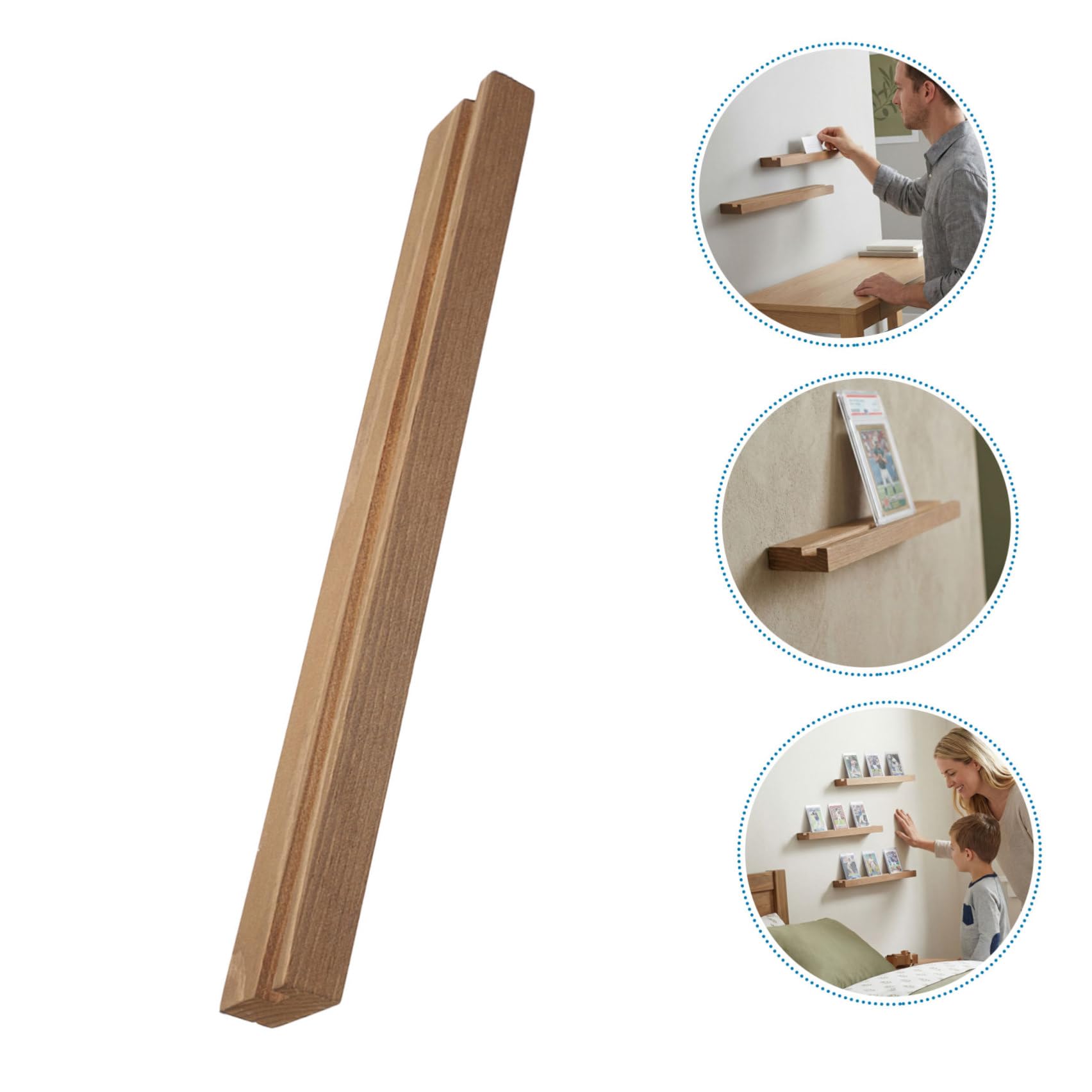 Healeved 4 Pezzi Espositore in Legno e Trading Card Montaggio a Muro Versatile per Studi e Camere