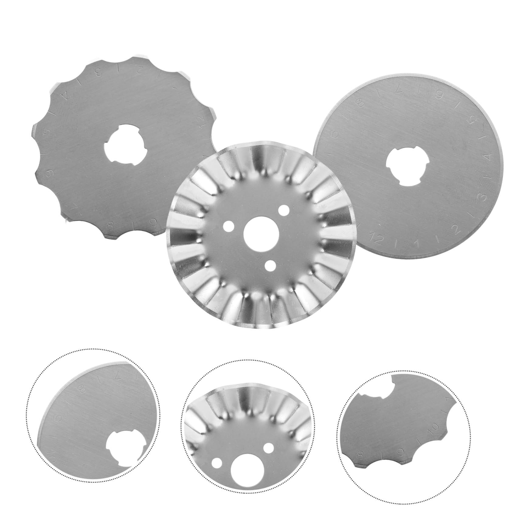 jojofuny 5 Sätze Ersatz Rotationsklingen Multi Näh Rotationsschneider Und Mattenkörnung Kleine Runde Rotationsschneider Teileschneider Papier Rotationsschneider 6 Stück * 5