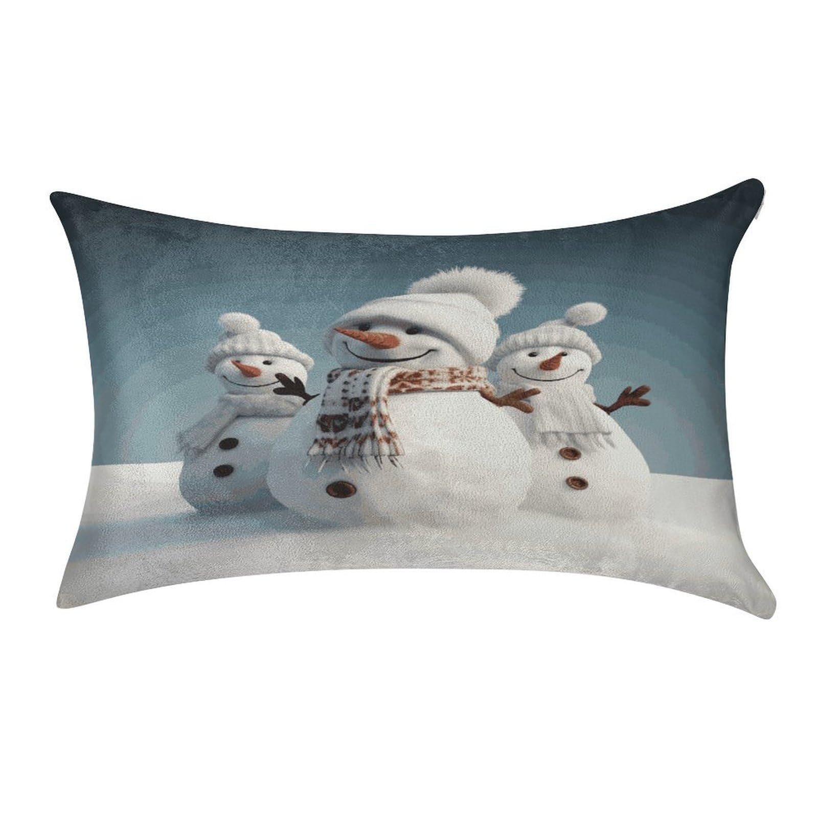 Btcowzrv Style Happy Snowman Pillow Cover Pillow Case Pillowcase