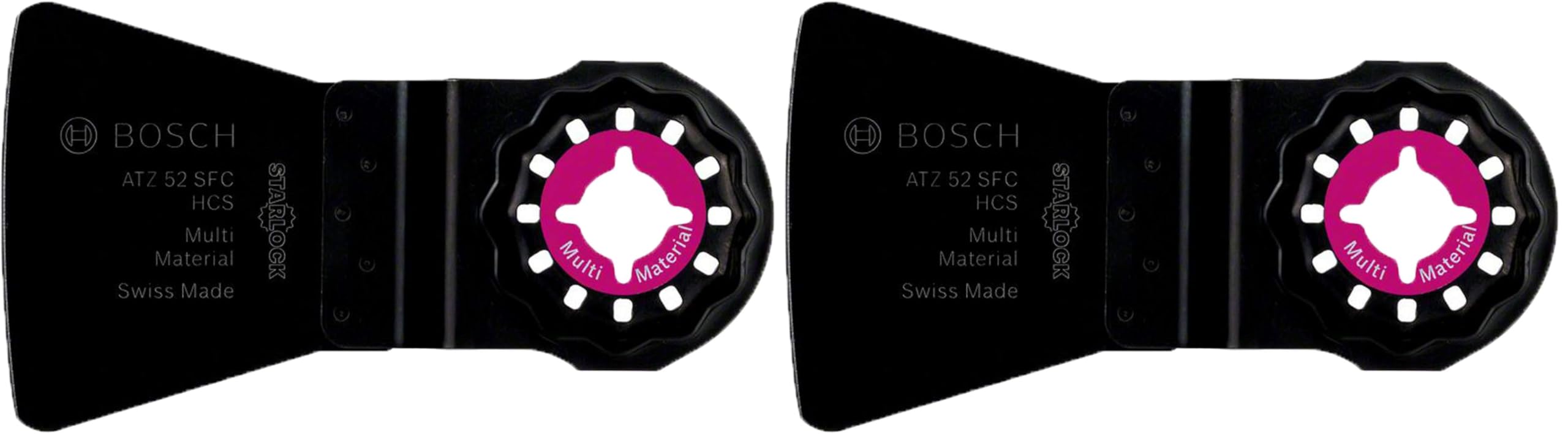 Bosch Accessories Professional 1x Schaber ATZ 52 SFC (für weiche Rückstände, Breite 52 mm, Zubehör Multifunktionswerkzeug) (Packung mit 2)