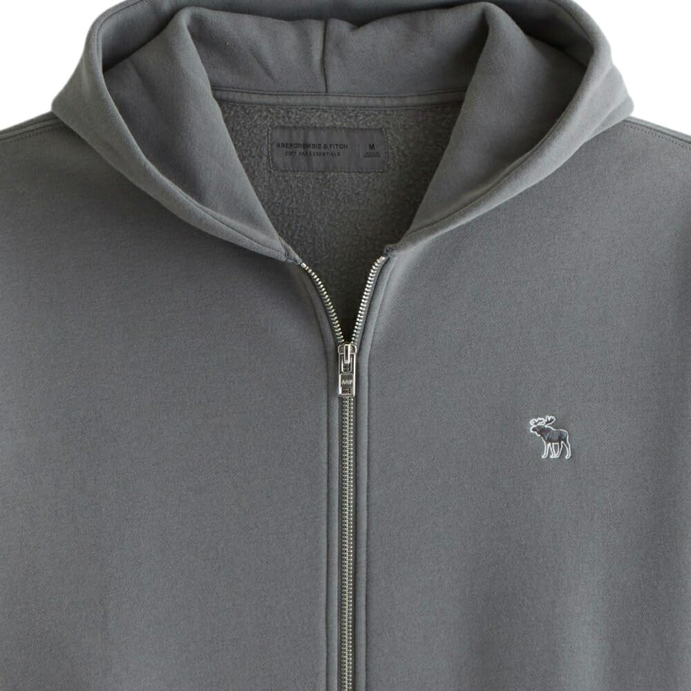 【美品】アバクロンビー&フィッチ　 グレー ジップアップパーカー　　S Abercrombie&Fitch アバクロンビー&フィッチ 正規品