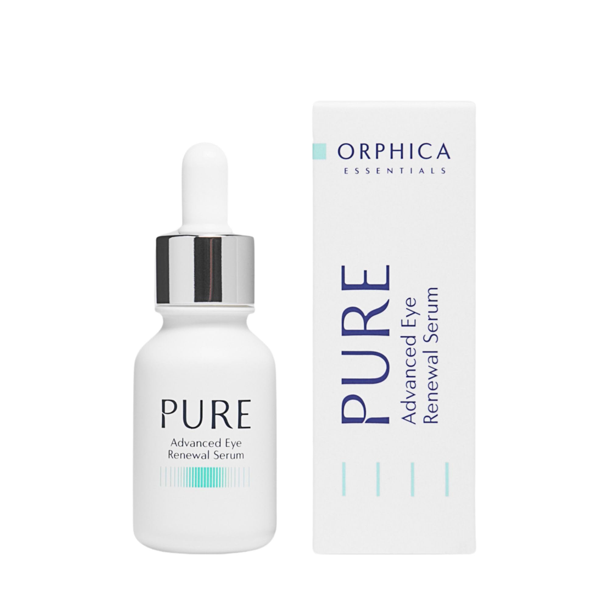 ORPHICA Pure serum do oczu 15 ml ujędrniające i regenerujące serum przeciw cieniom pod oczami i obrzękom, do wszystkich typów skóry, z witaminą A, E i B3, kompleksowa pielęgnacja skóry wokół oczu