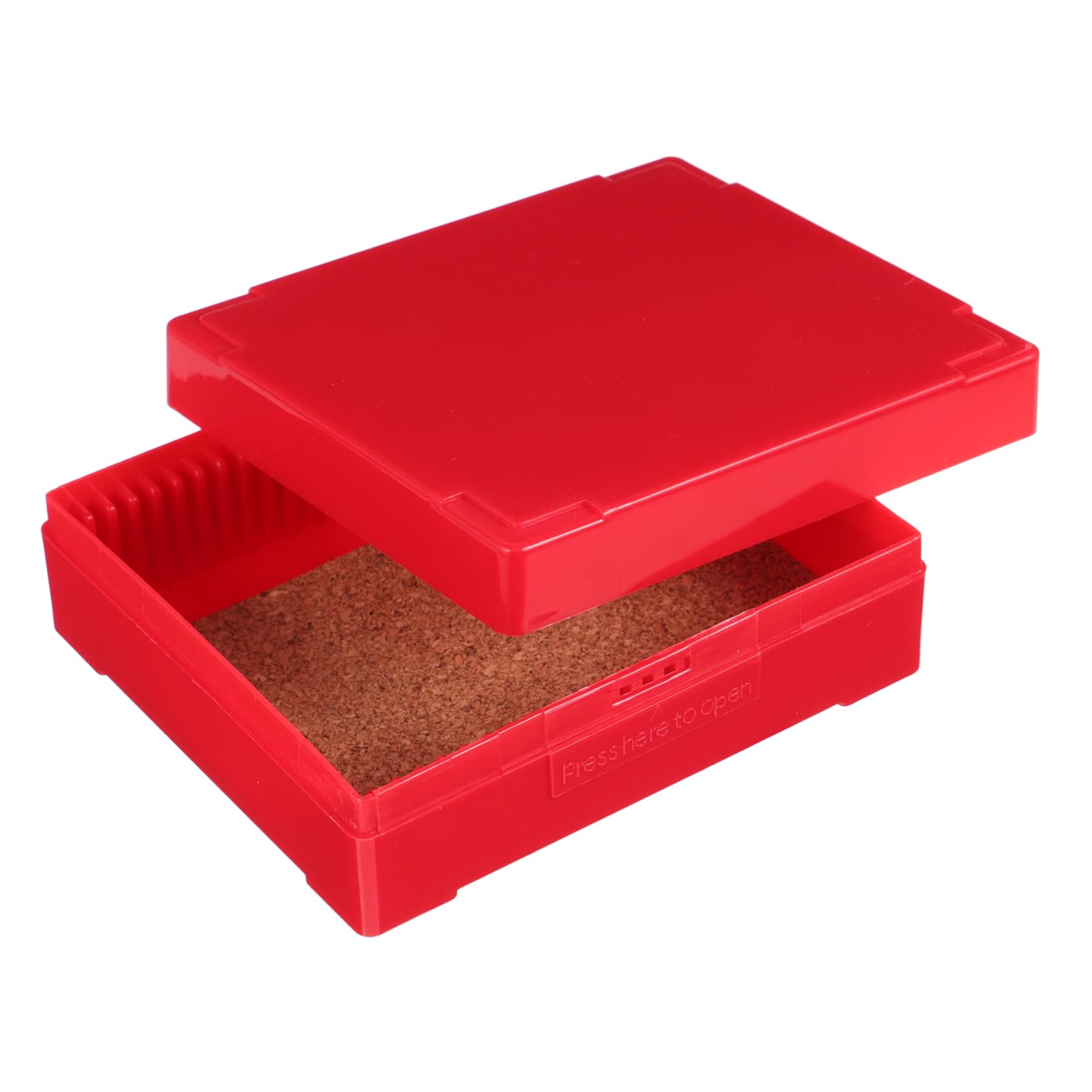 CHILDWEET Box Microscope Slide Organizer Plastic Microscope Slide Holder Red Wood Slide Storage Organizer Microscope Slide Case