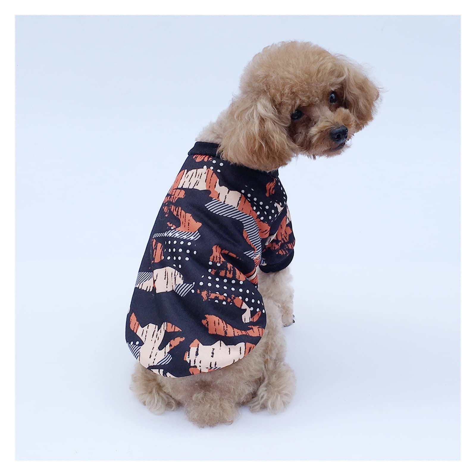 Kikbax Vestiti della Maglietta del Cane Maglietta Traspirante della Maglia del Cucciolo Vestiti dell'animale Domestico (Color : Black, Size : L)