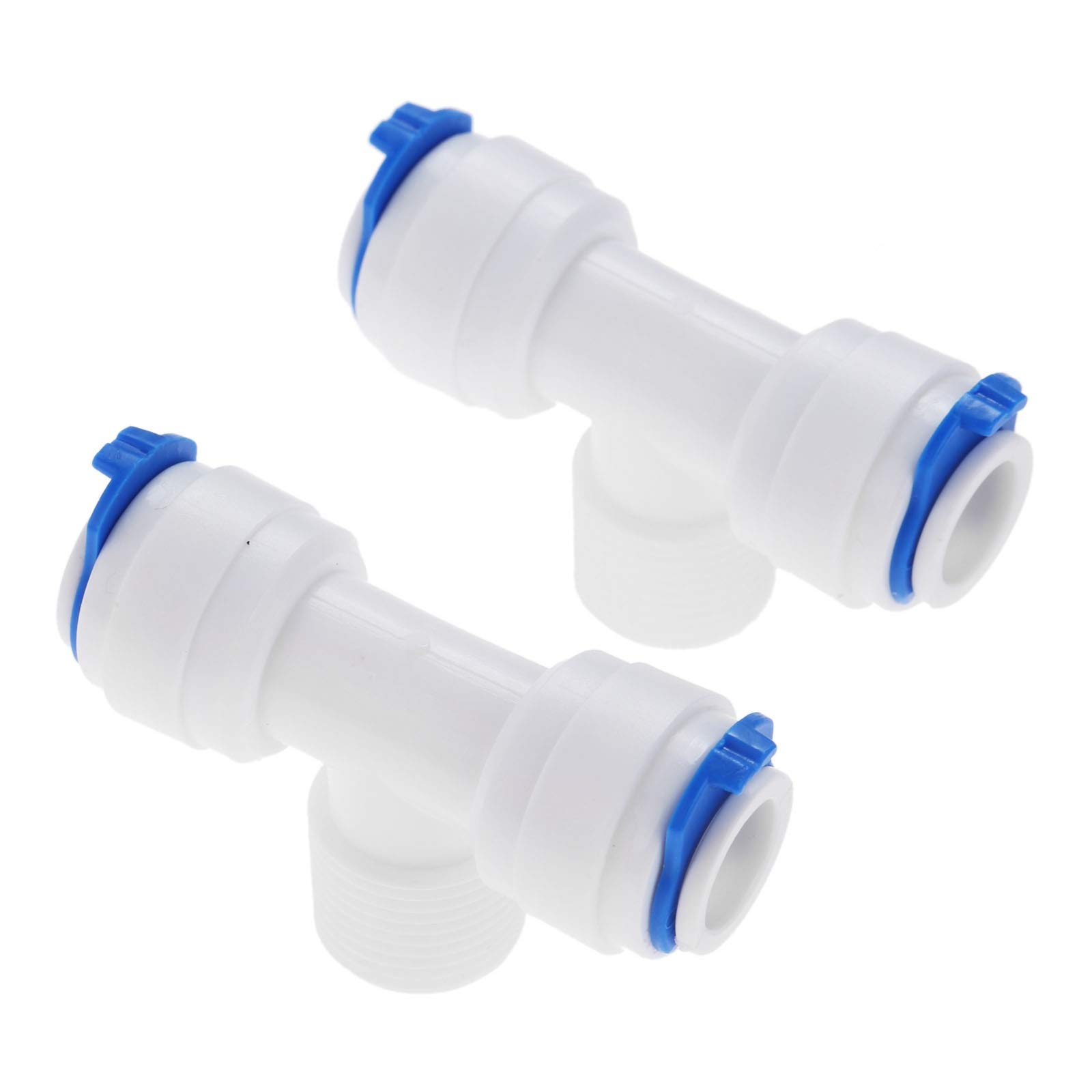 Złączka do węża, wąż ogrodowy szybkiego łączenia 2 szt. Kolankowy zawór zwrotny wody Szybkozłączka 1/4 "OD 1/8" męski system odwróconej osmozy rura z tworzywa sztucznego