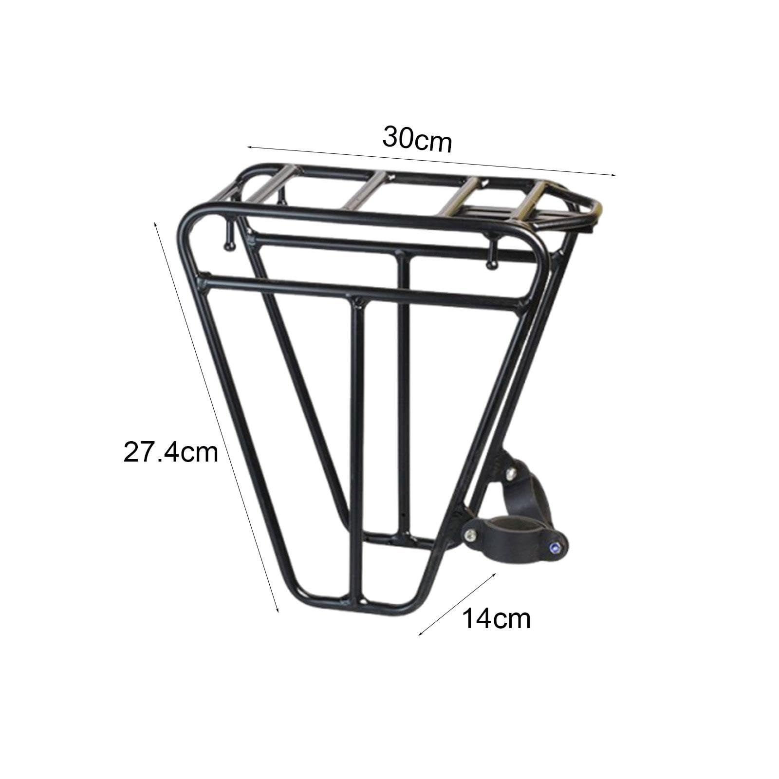 LOVIVER Porte-Bagages Avant de vélo, étagère à Bagages pour Sac, équipement de Transport, Sacoche Avant de vélo pour vélo de Route, équitation, Cyclisme