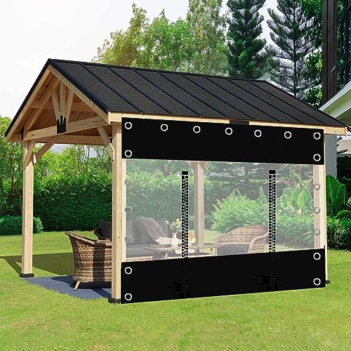 Panneaux latéraux imperméables transparents stop pluie pour pergolas - 2