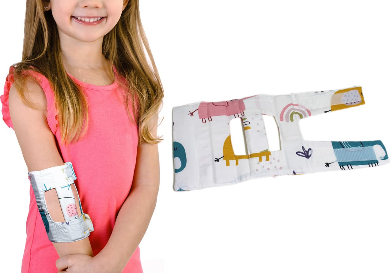 Prevention of face scratching, thumb-sucking habits, pulling on IV lines Child elbow immobilizers, splints and arm restraints, Infant child to prevent hand-to-face habits (Small)