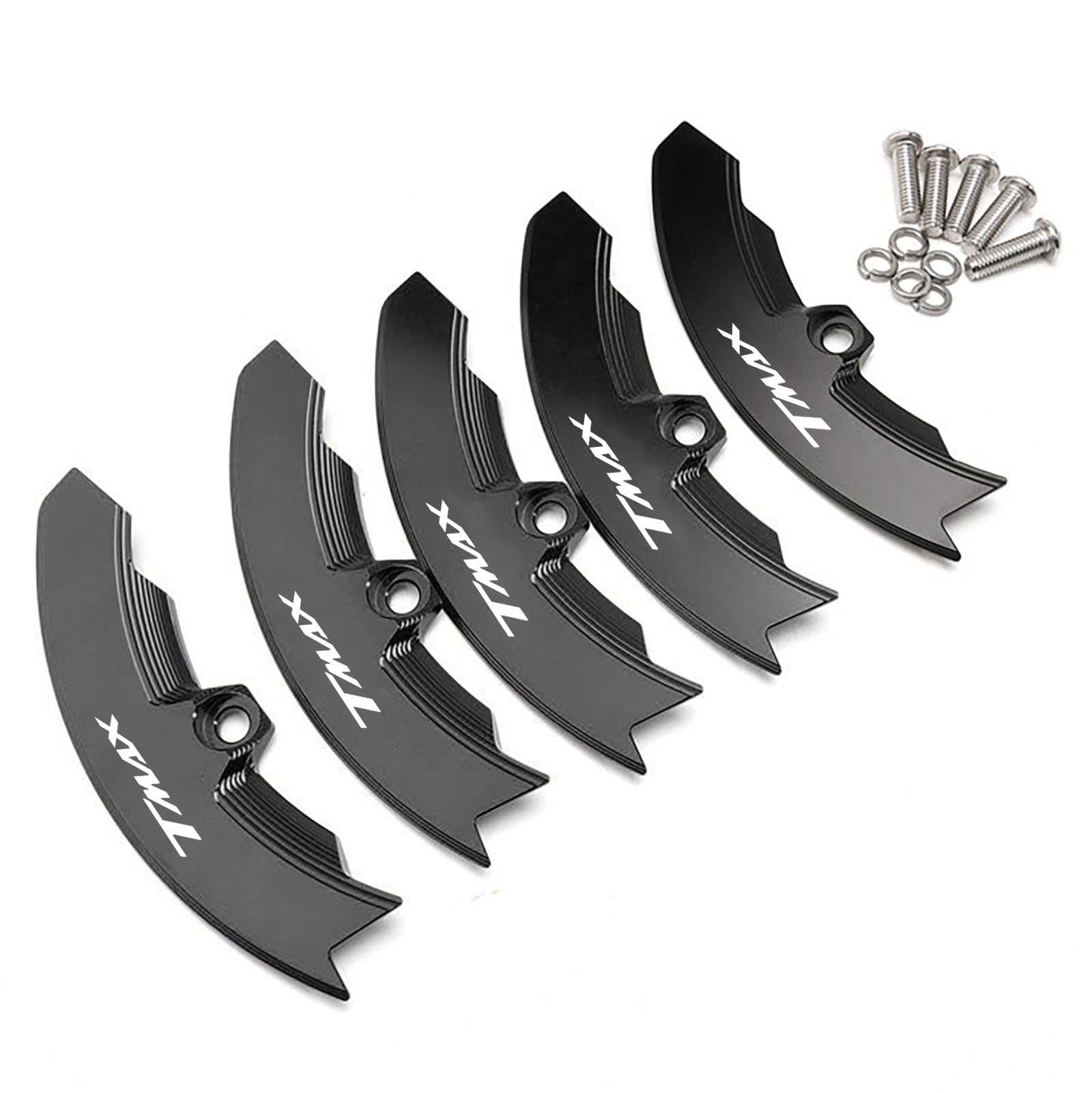 Accessoires de moto pour TMAX 530 TMAX530 SX DX 2017 2018 2019 TMAX 560 TMAX560 2020 2021 2022 2023 2024 2025 couvercle de poulie de protection de courroie en aluminium CNC (Noir)
