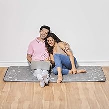 duroflex Flexi - Double Sided Usage Multi-Purpose Travel Friendly, Outdoor Camping, Lightweight, Single Size Soft Foam Slim Roll UP Mattress (78x36x1 Inches) Grey