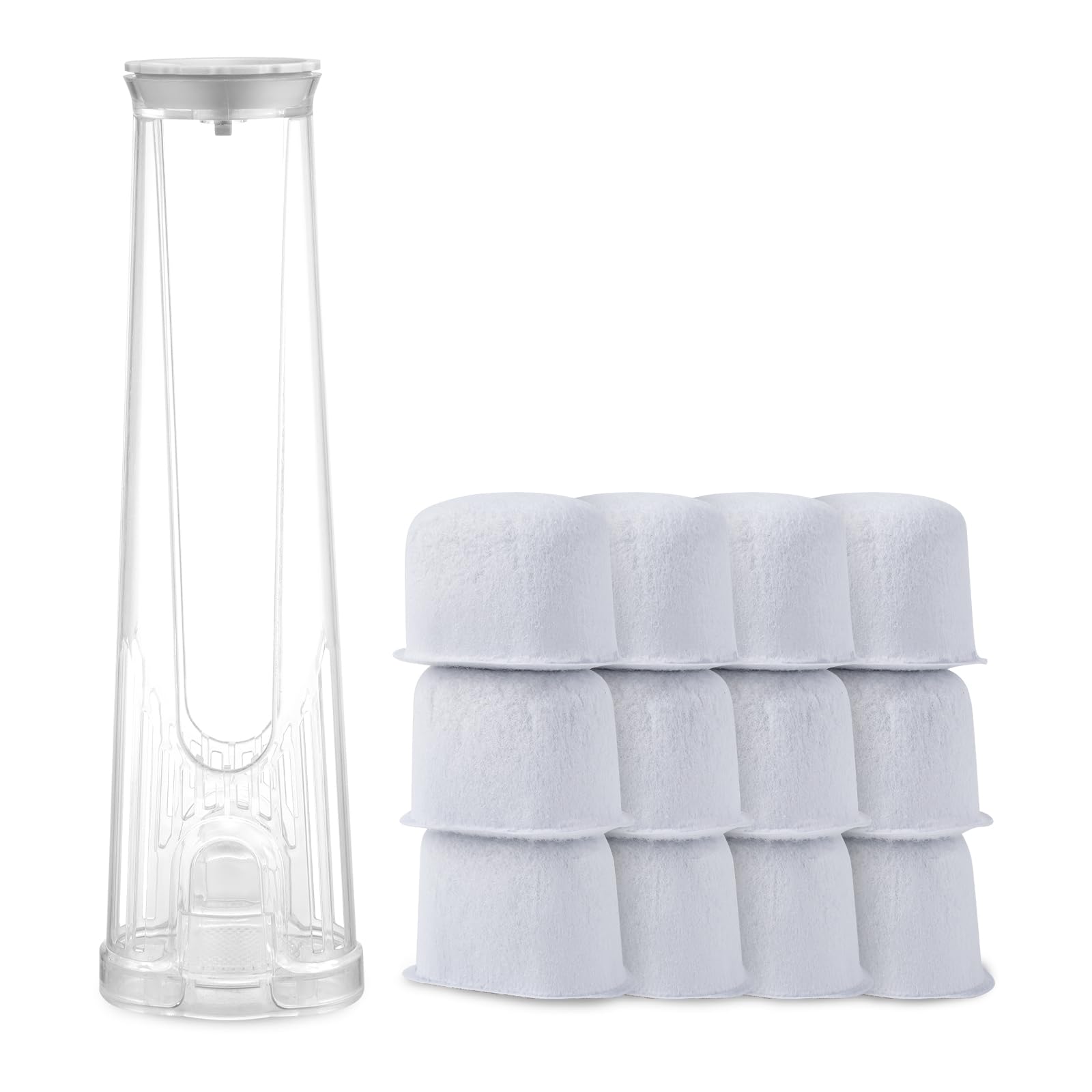 Keurig Filter Replacement Starter Kit for Keurig 2.0 Brewers K Select, K-Classic, K350 to K575, K-Cafe, Elite, K-Express, K-Duo PLUS with Side Reservoir Filter Holder and 12 Replacement Water Filters