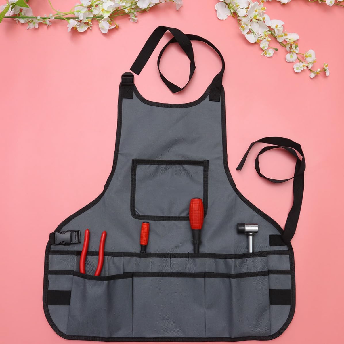 Gardening Apron Waterproof Back with Tool Storage for Women Oxford Cloth image 5