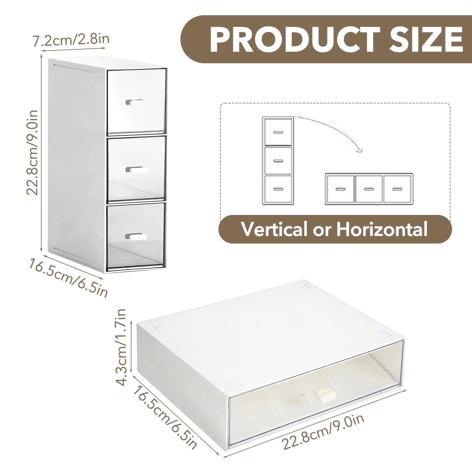 2 cajas de almacenamiento para bolsas de té, cajas de té de plástico para bolsas de té, cajones apilables, organizadores de cocina, cajas de bolsas de té para café, azúcar, especias
