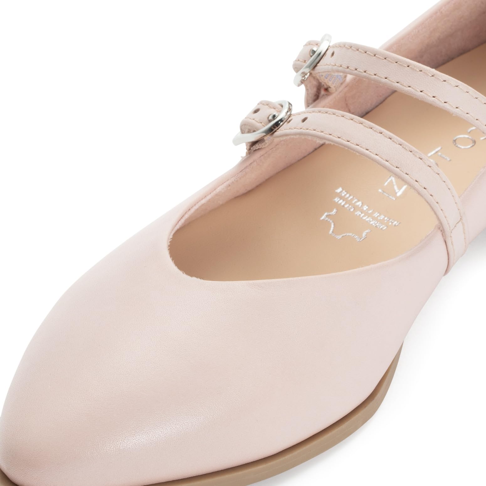 MARCO TOZZI Damen Ballerinas weiches Feel Me Fußbett Leder weiches Innenfutter Spitz