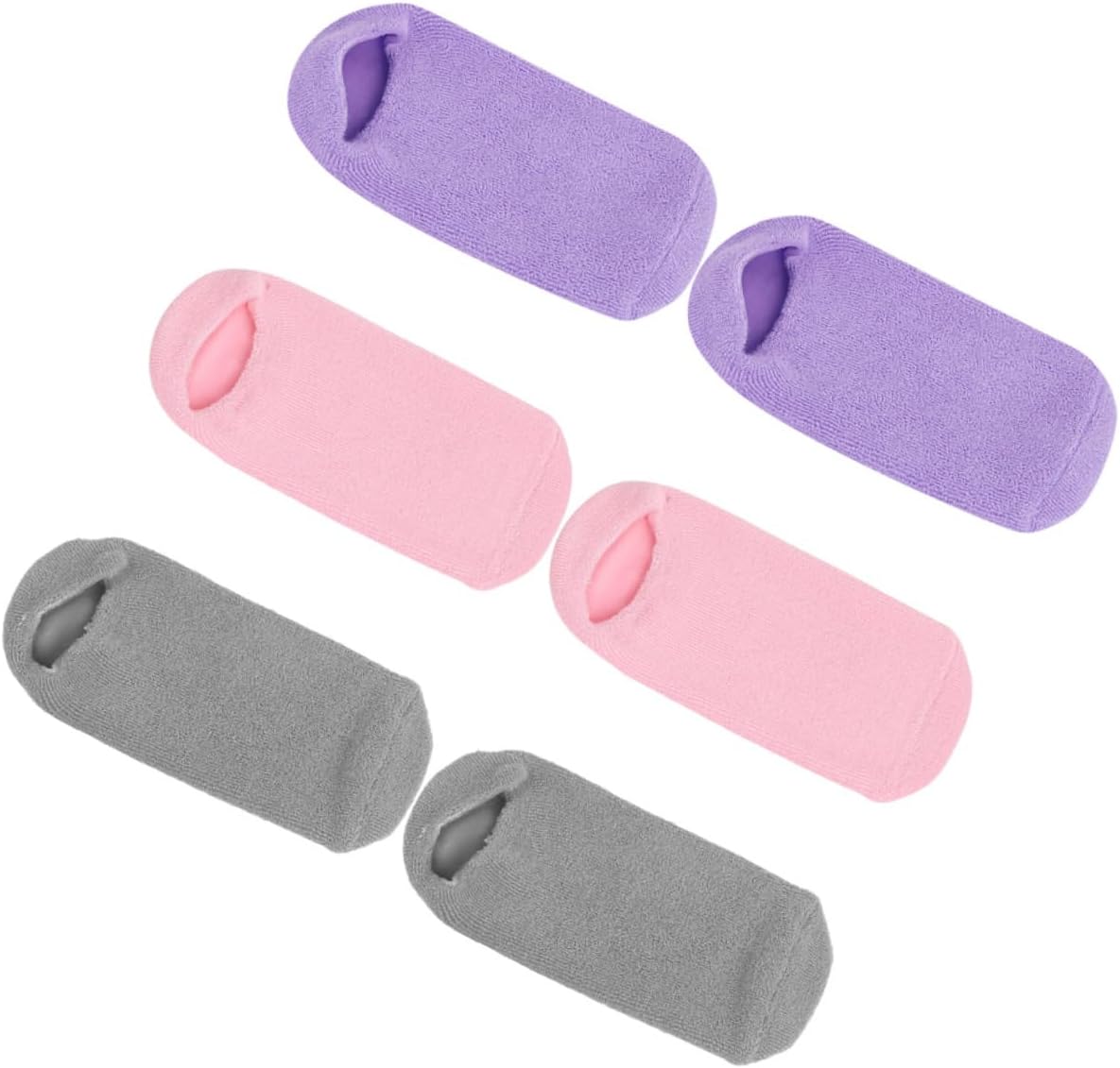 3pairs Moisturizing Gel Socks for Women of Socks for Cracked Dry Feet Foot Care Treatment for Restorative Hydration
