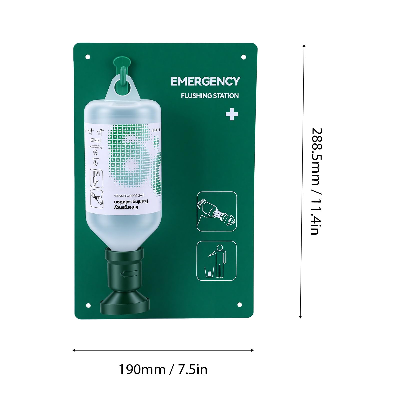 Hyuduo Station de Lavage Oculaire D'urgence avec Solution de NaCl de 32 Oz