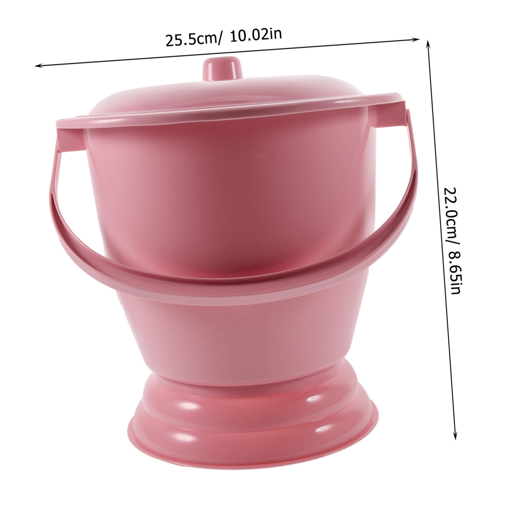 COOLHIYA Portable Urinal Bucket New Pp Plastic Thick Handheld Potty for Home Urine Pot Lid