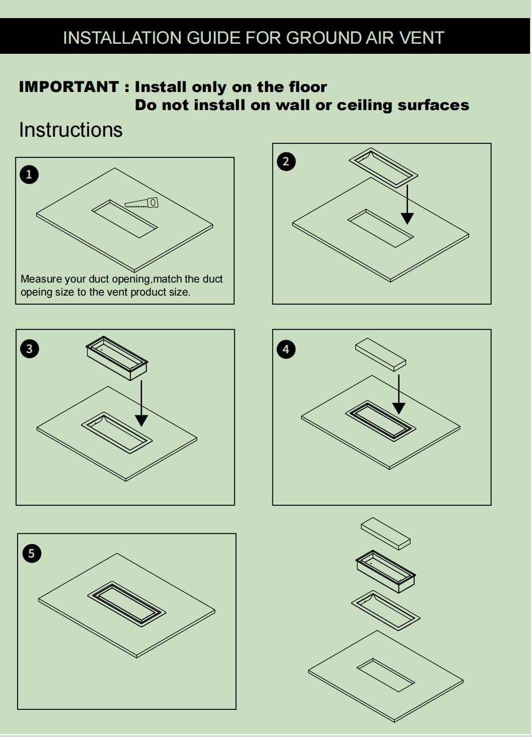 Zion 3"" x 10"" Flush Mount Floor Registers (3""x10"" Gold 15 Pack), 00000