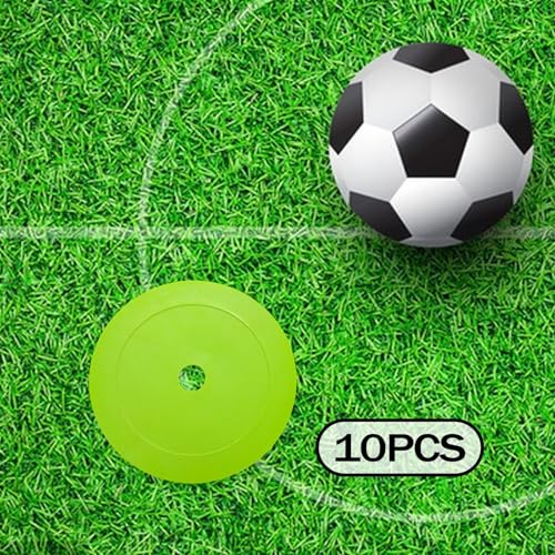 10x Markers Flat Cones Non Slip Plates Sit Spots 15 cm Field Court Markers for Soccer Agility Football Training4