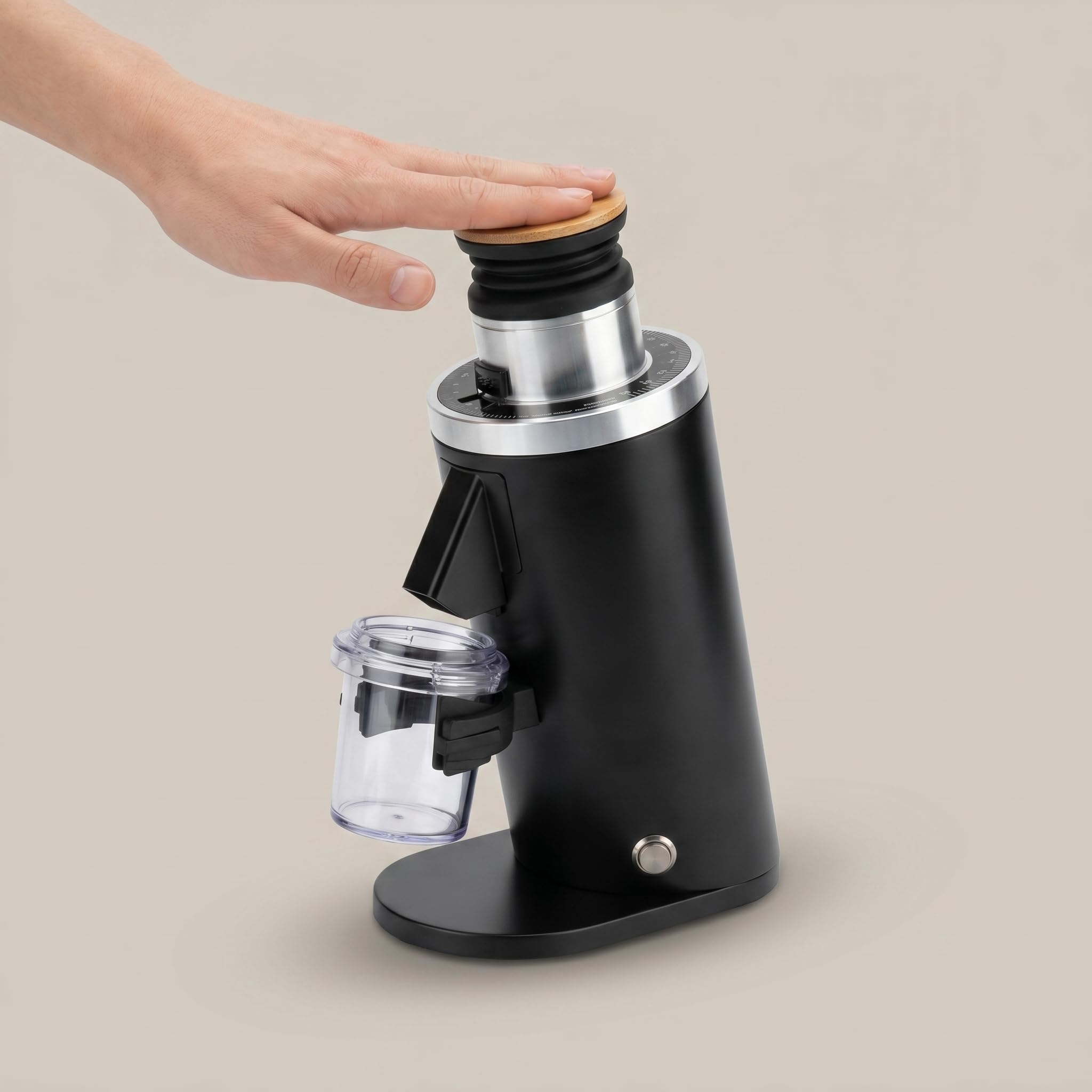 ROASTLY DF54 Kaffeemühle Gen 3 III V3/V4, Elektrische Einzeldosis-Kaffeemühle, Nahezu Retentionsfrei (Schwarz)