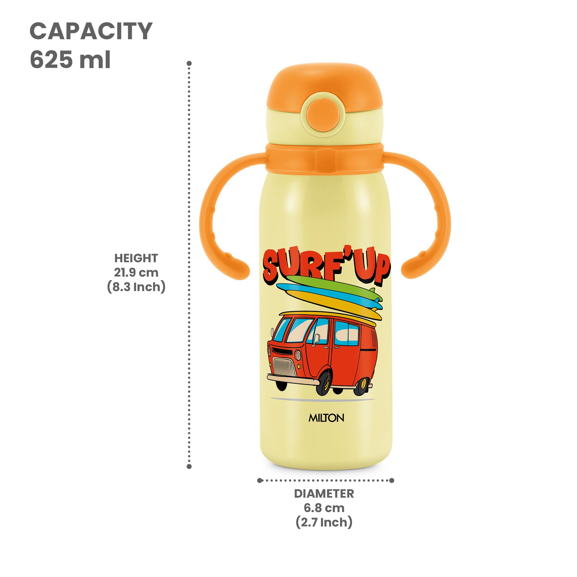 Milton Fountain 650 Stainless Steel Water Bottle -6