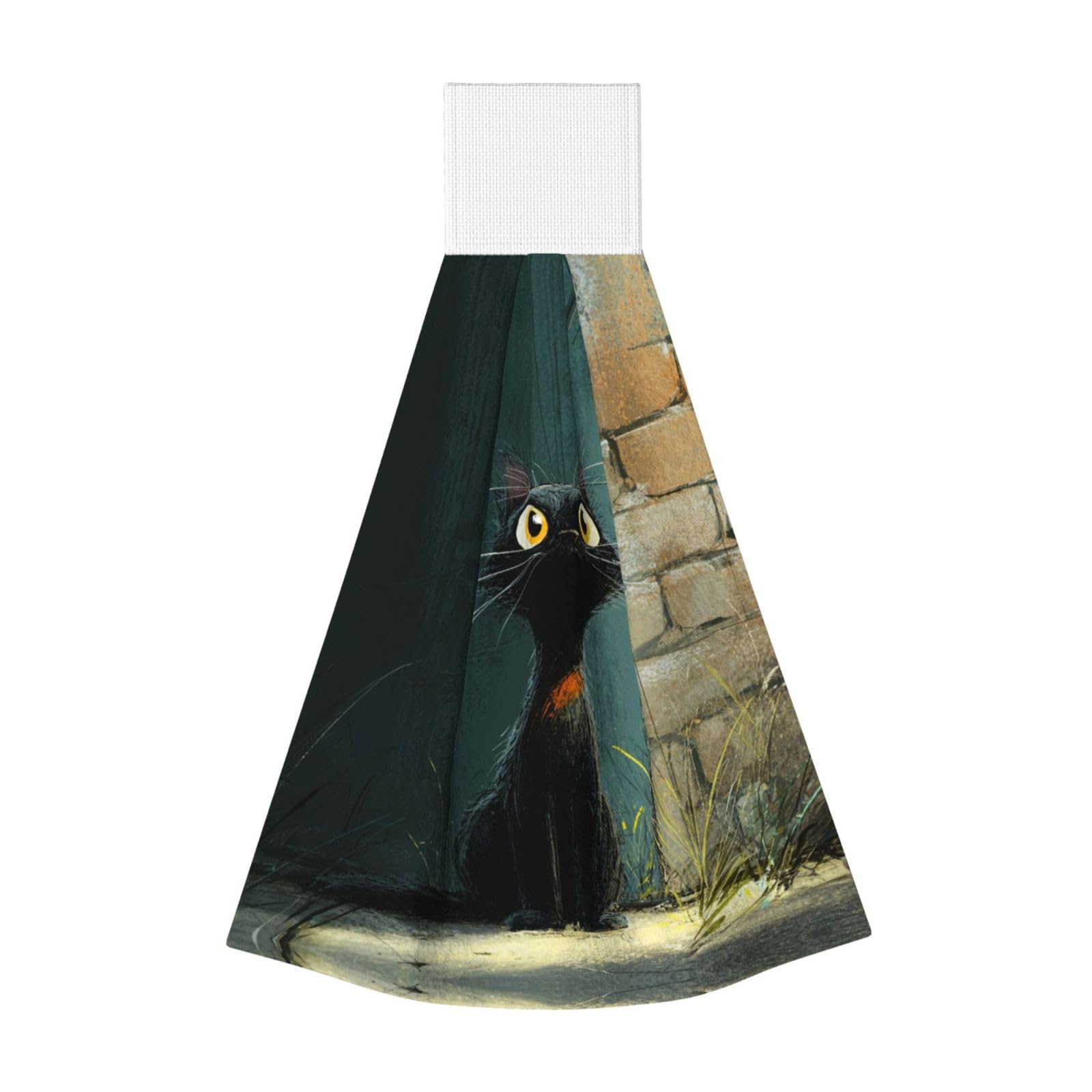 JUANYQME Cat Printing Hanging Coral Fleece Towel Super Absorbent Soft Towel, Fluffy And Light Quick-Drying Noodles.