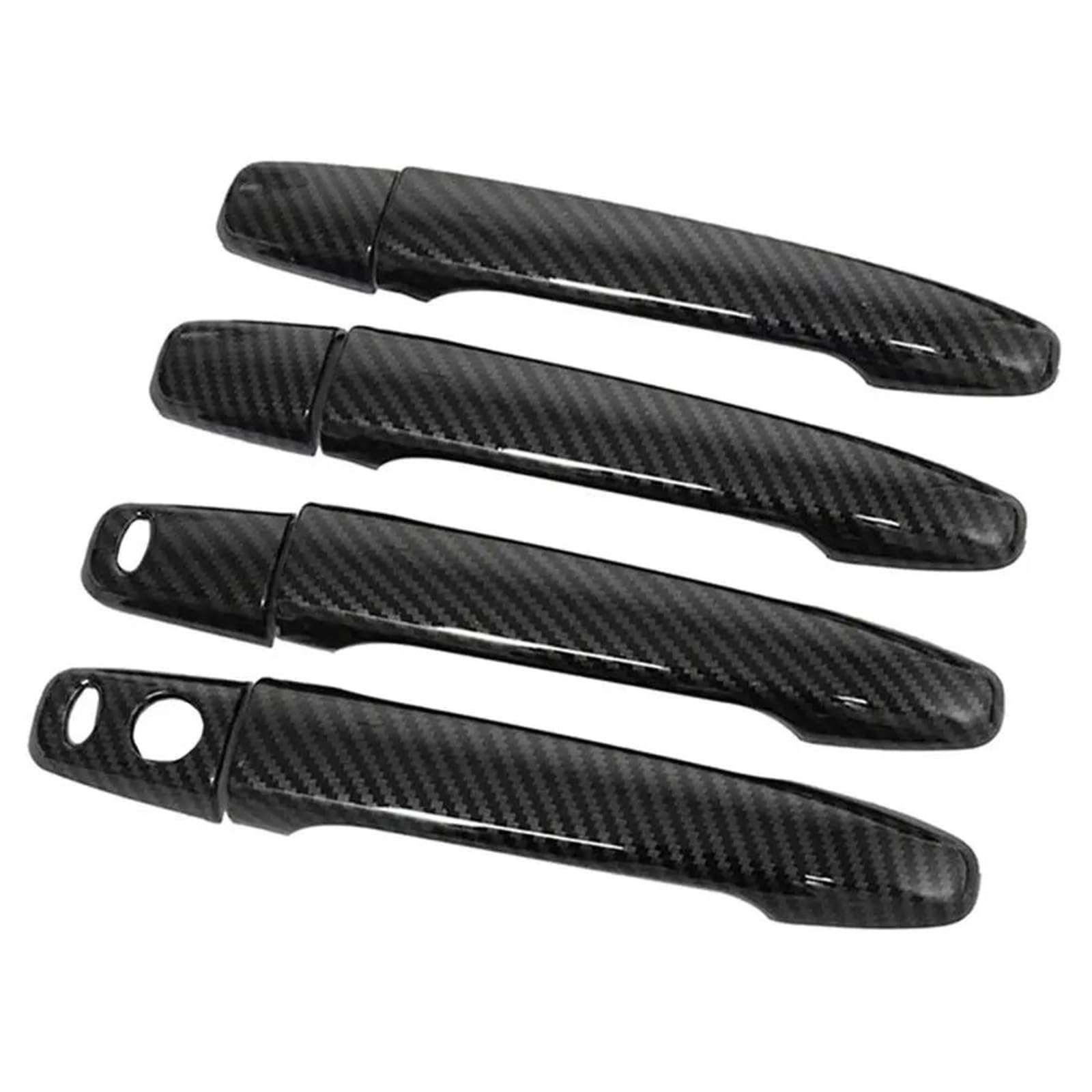 YSDSLS Car Exterior Door Handle Moulding Cover Trim Decor Auto for Mitsubishi for Outlander 2007-2020(Smart Key Carbon)