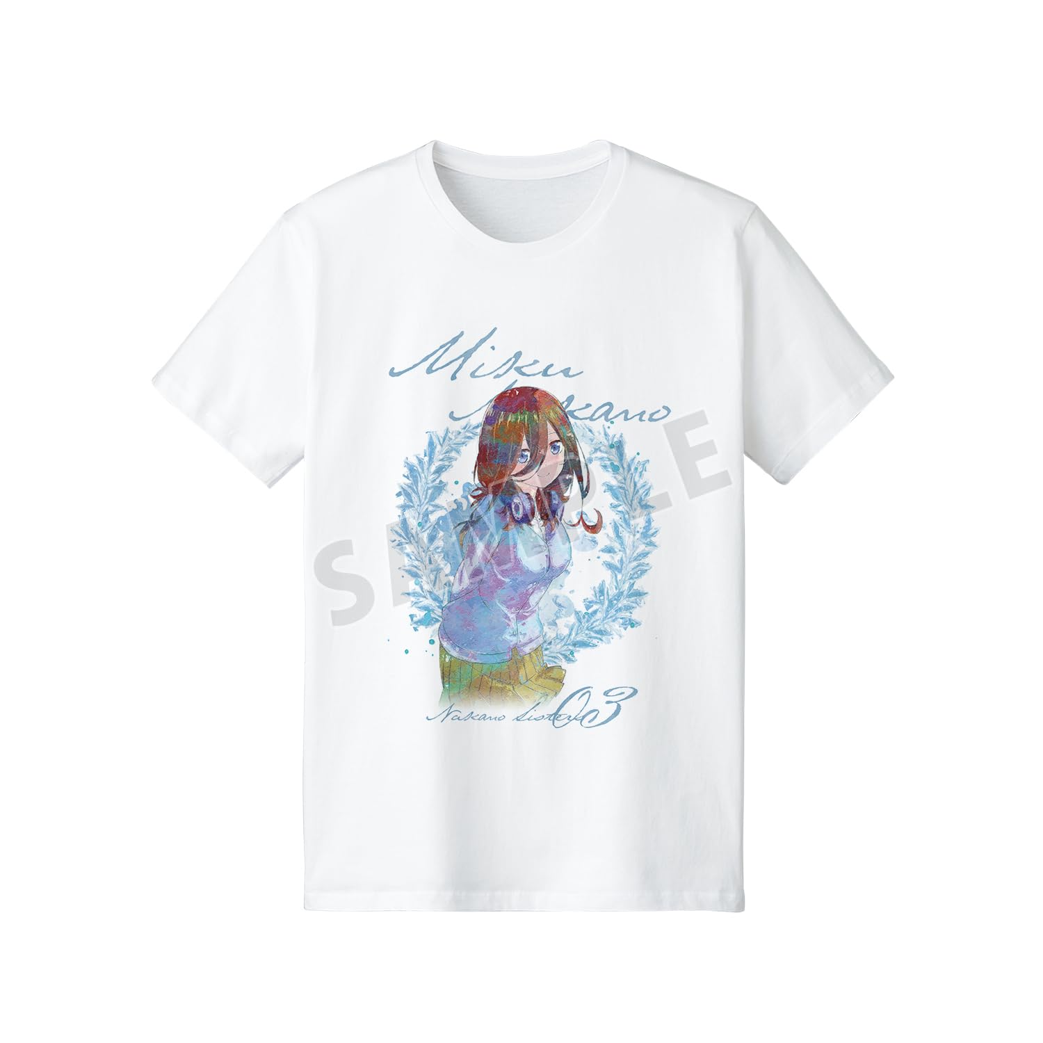 【五等分の花嫁】中野三玖　Tシャツ黒【アパレル】 中野三玖 フルグラフィックTシャツ [五等分の花嫁∽] | 二次元
