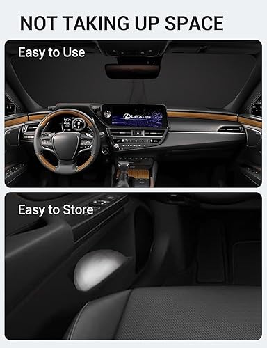 Vista 952 de Proadsy Parasol para parabrisas para BMW X1 F48 2016-2022 de 4 capas plegable, protector de parasol frontal que bloquea los rayos UV y mantiene