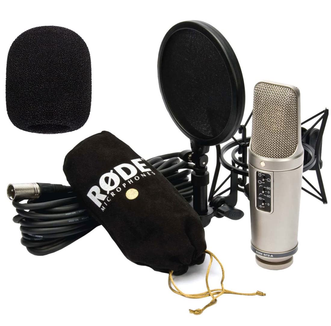 Rode NT2-A Kondensator-Mikrofon Set + MS106 keepdrum Mikrofonständer
