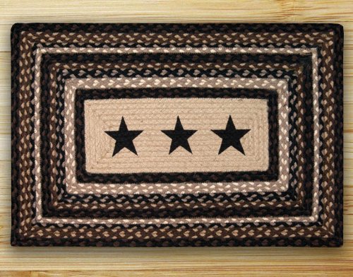 Black Stars Rectangle Patch