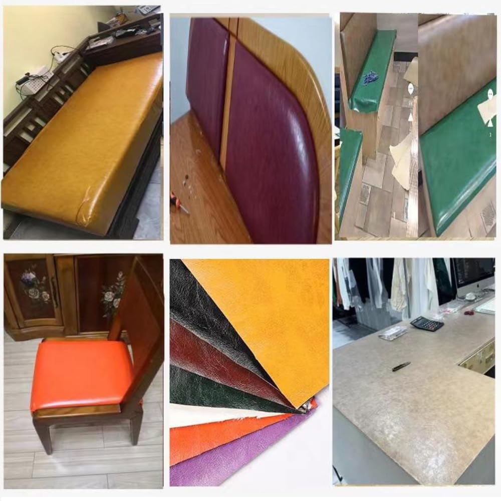 5 parches de piel sintética autoadhesivos, 20 x 138 cm, para reparación de cuero, parches de reparación de piel sintética, para sofá, bolsos, chaquetas, asientos de coche, muebles, color azul