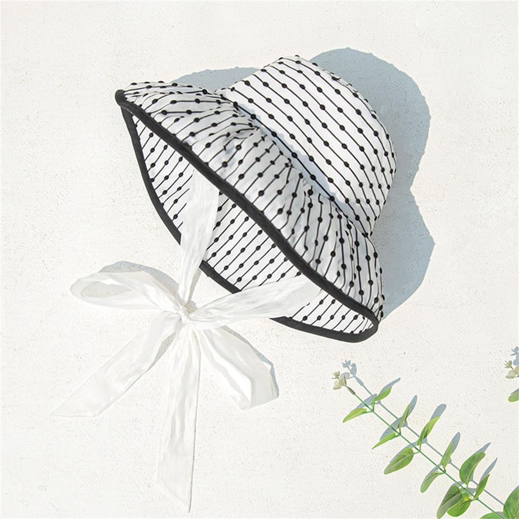 HBJWOV Cloth Hat Sunshade Sunscreen Fisherman Hat Elegant All-Match Women Outing Seaside