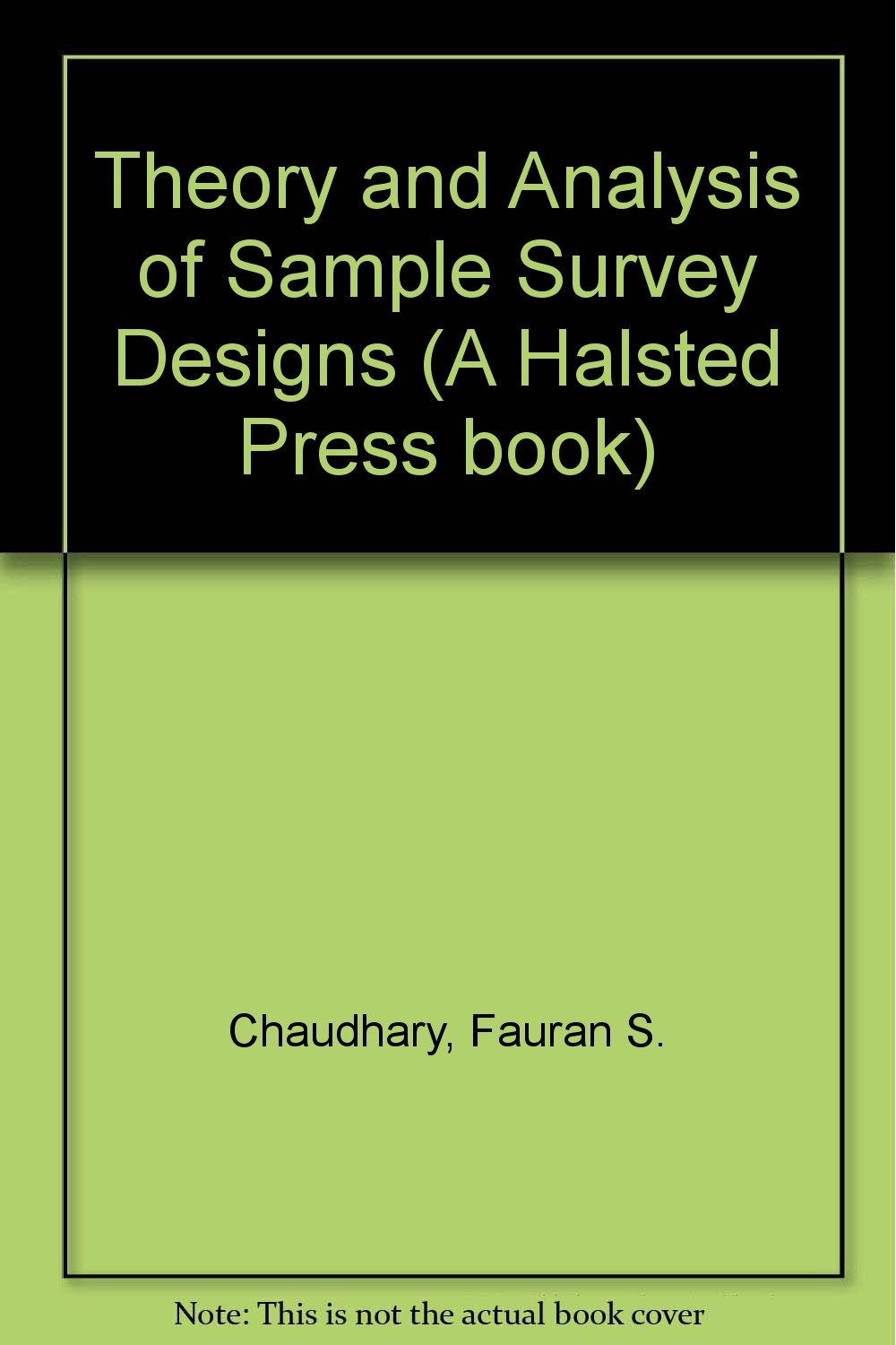 Buy Theory And Analysis Of Sample Survey Design Book Online At Low