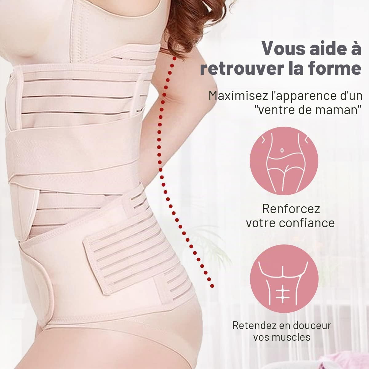 Ceinture Post Accouchement: 3 In 1 Gaine Post Accouchement Ceinture Abdominale Femme Post Accouchement - Gaine Apres Accouchement Post Partum Ventre Plat