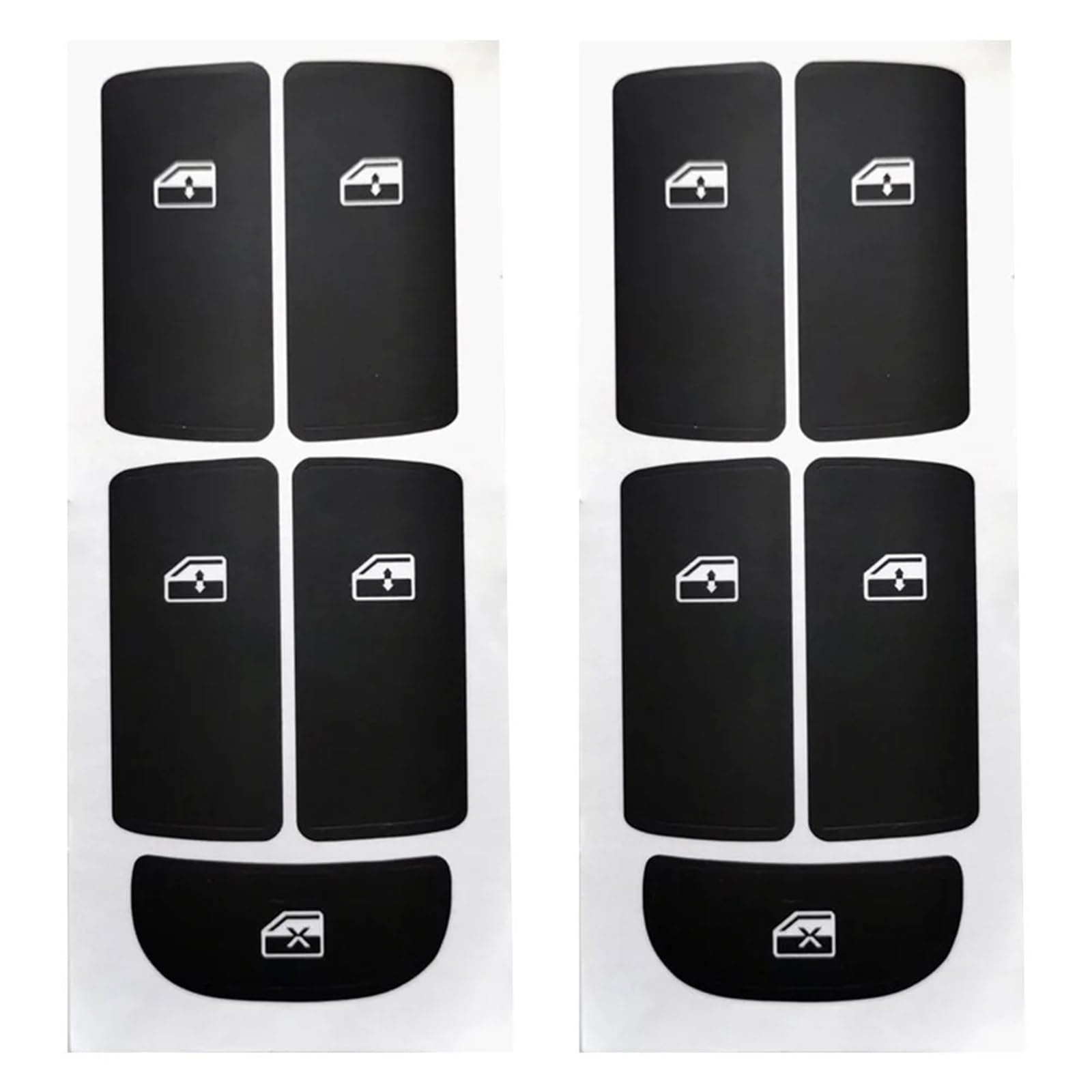 Car Interior Button Sticker Compatible with Saab for 9-3 2003-2012 A Piece Adjust Window Control Button Sticker Decals Repairs Set Buttons Worn Repair