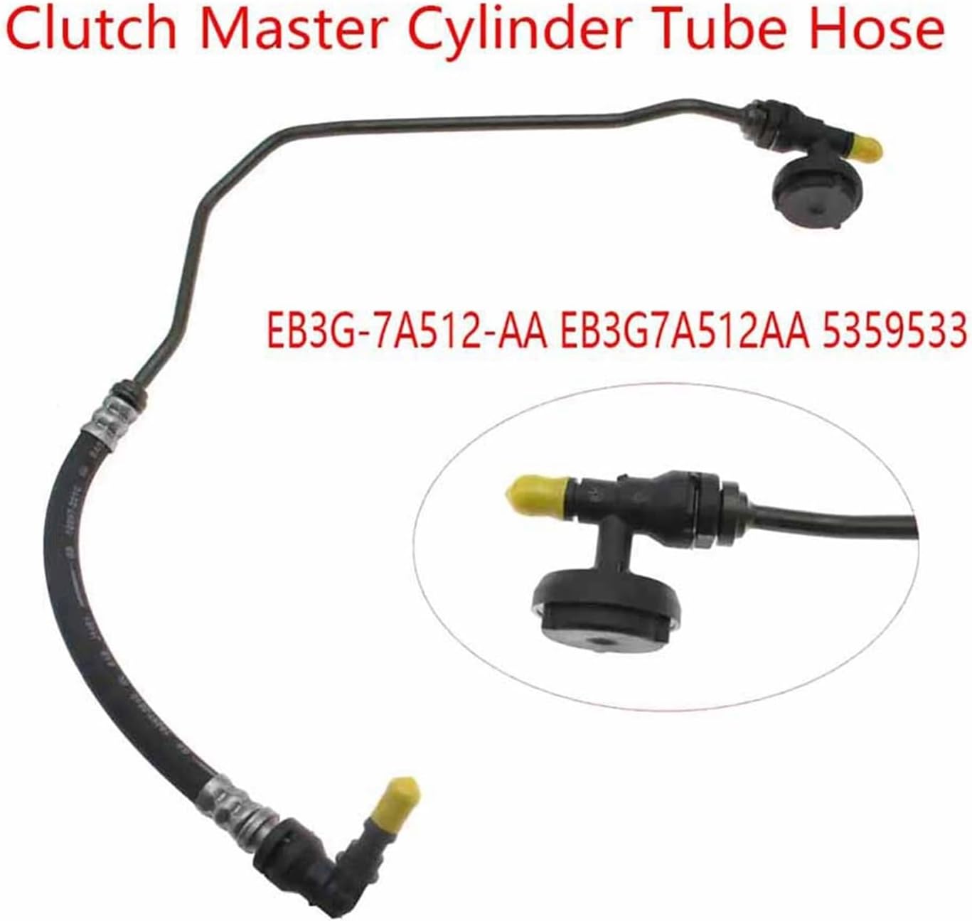 Clutch Master Cylinder Tube Hose Compatible With Ranger T6 MK1 T7 2011-2016 EB3G-7A512-AA EB3G7A512AA 5359533