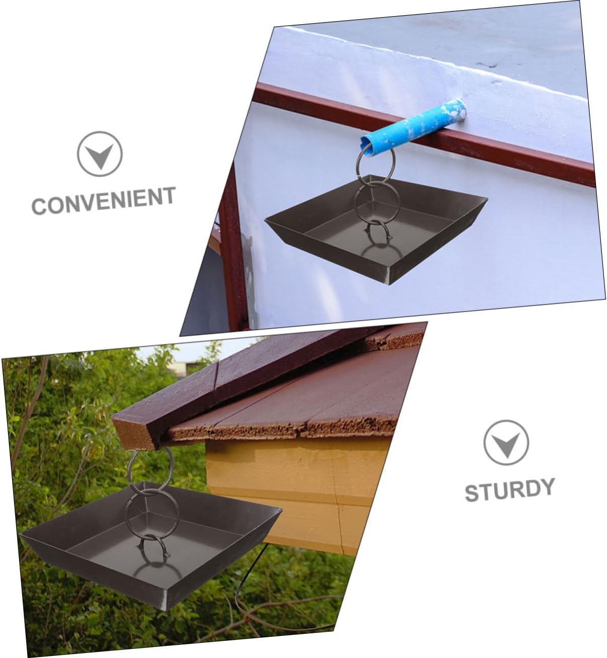 Sturdy Metal Rain Chain Basin Decorative Gutter Chain Outdoor Rain Decor